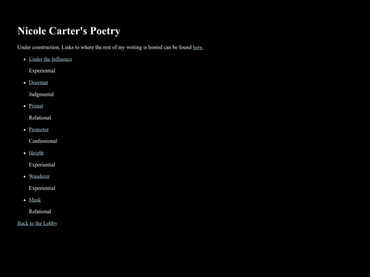 poetryindex screenshot