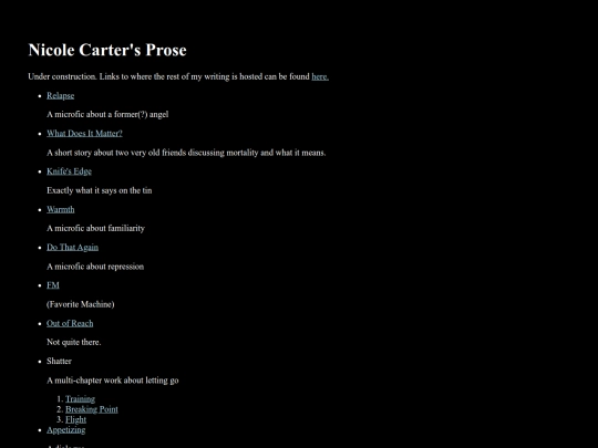 proseindex screenshot