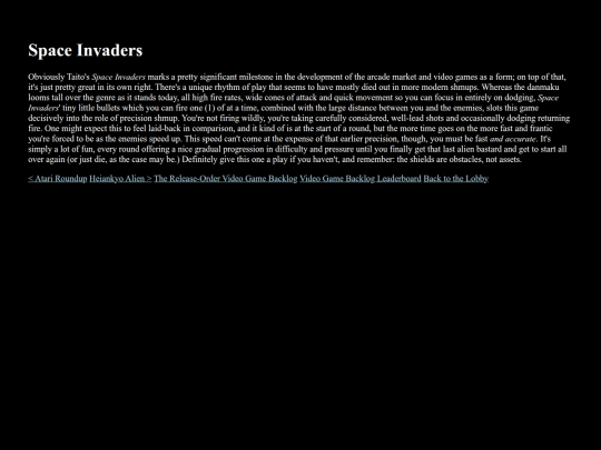 spaceinvaders screenshot