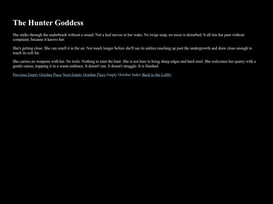 thehuntergoddess screenshot