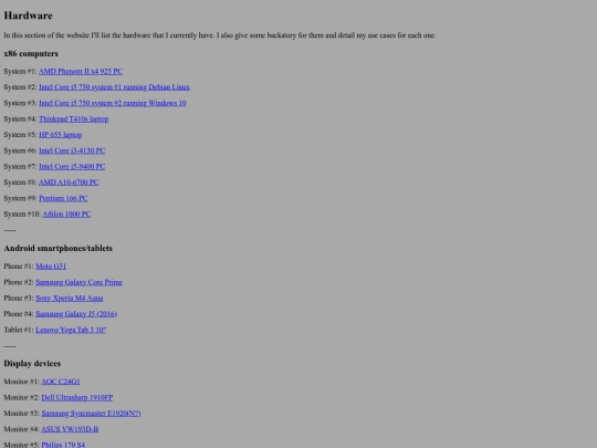 hardware screenshot