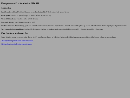 hardware/sound/sennheiserHD439 screenshot
