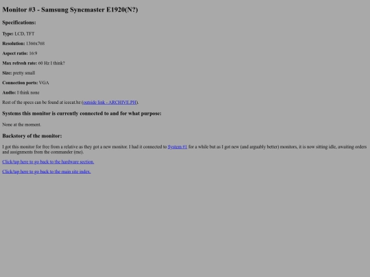 hardware/syncmasterE1920 screenshot