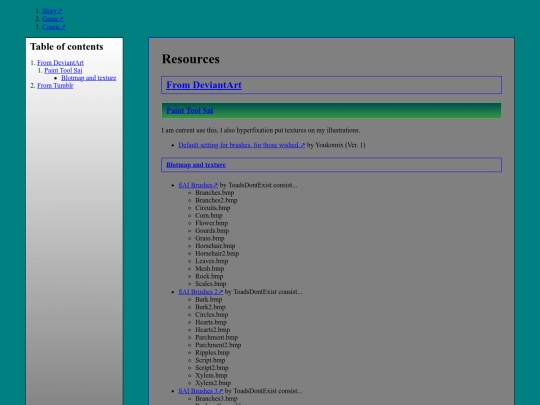 resources screenshot