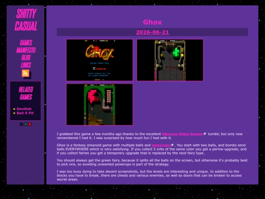 games/ghox screenshot