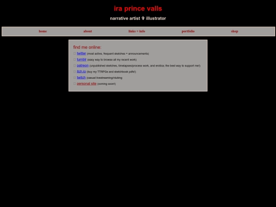 links screenshot