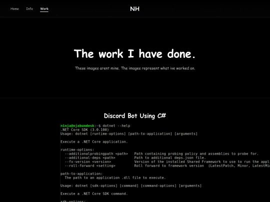 work screenshot