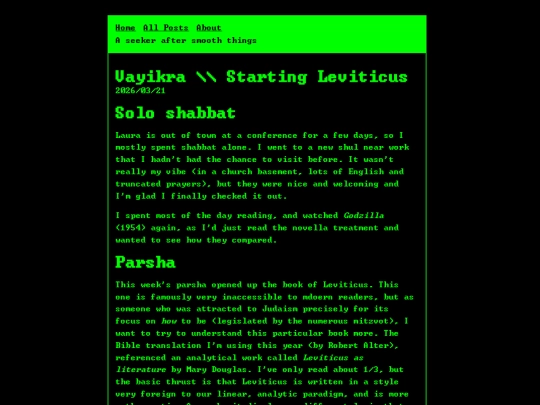 blog/posts/Vayikra - Starting Leviticus screenshot