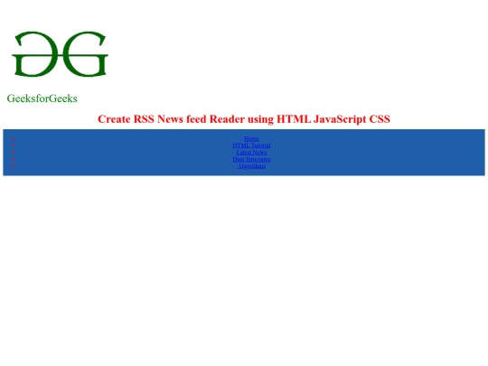 rss screenshot