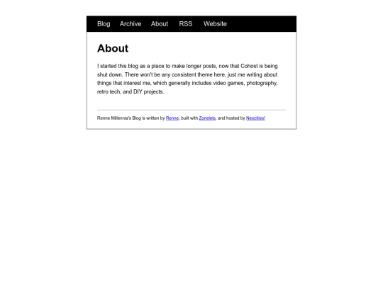 blog/about screenshot