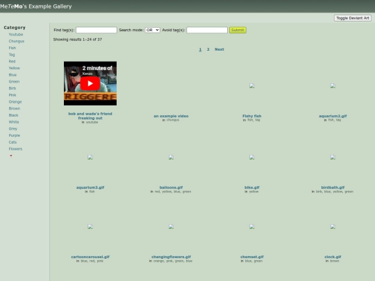 gallery/Example Gallery screenshot