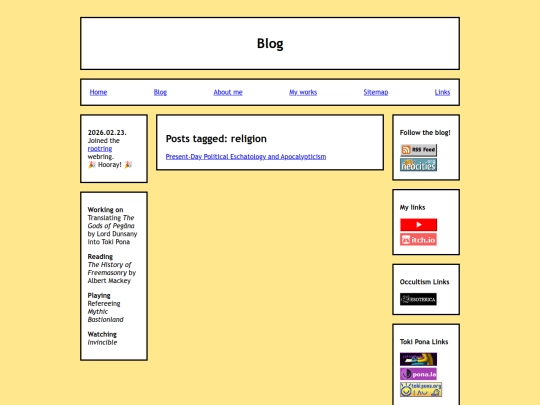 blog/tag/religion screenshot