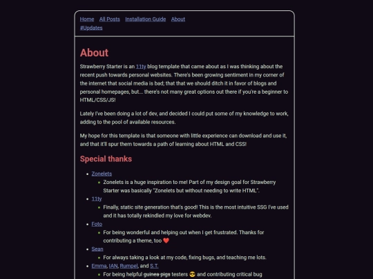info/about screenshot