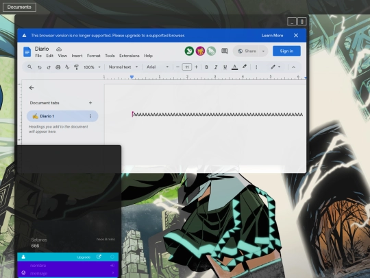 Diario screenshot