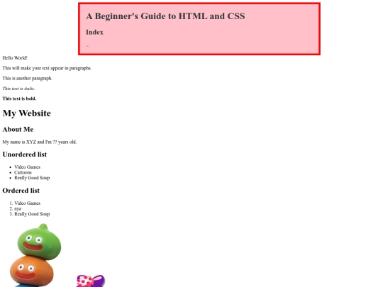 index screenshot