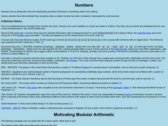 matHUMANticsNumbers screenshot