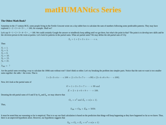 matHUMANtics_Series screenshot