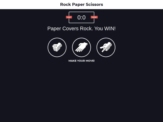 rock-paper-scissors/game screenshot