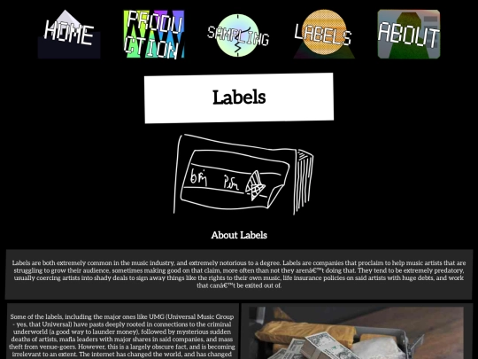 labels screenshot
