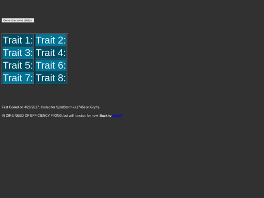 alleles screenshot