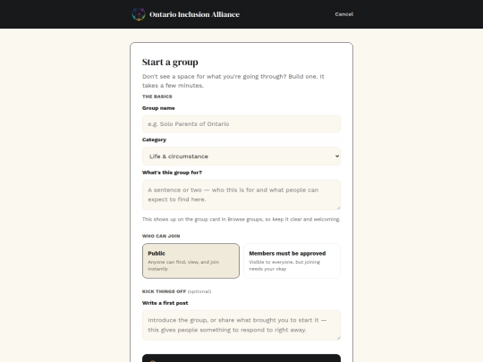 oia-start-group screenshot