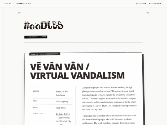 works/ve-van-van screenshot