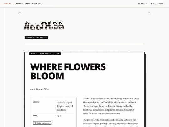 works/where-flowers-bloom screenshot