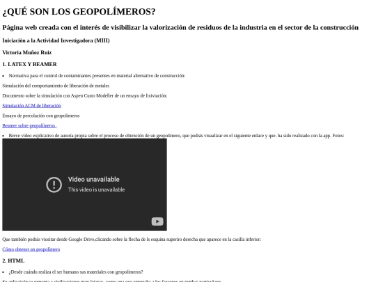 GEOPOLíMEROS screenshot