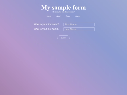 form screenshot