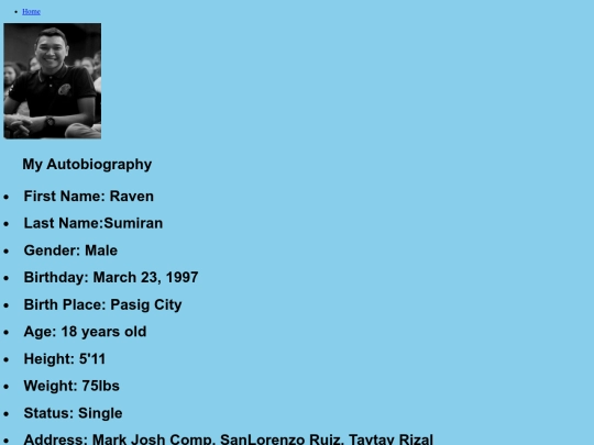 autobiography screenshot
