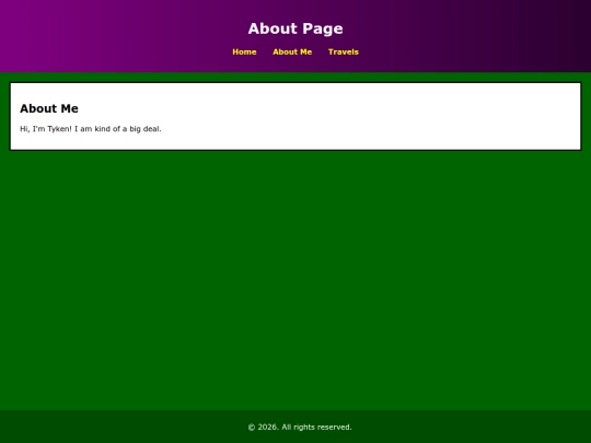 pages/about screenshot