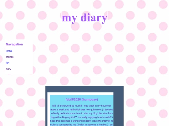 diary screenshot