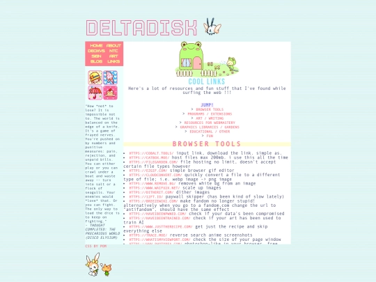 blog/coollinks screenshot