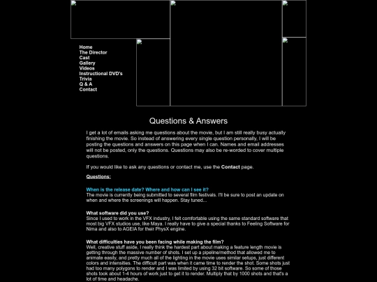 questions screenshot