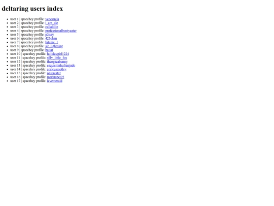 index screenshot