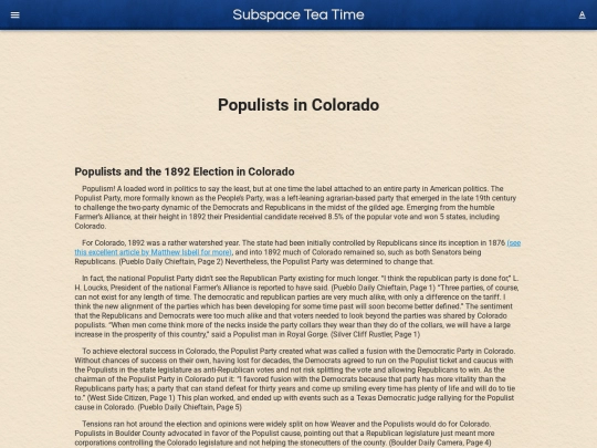 coloradopopulist screenshot