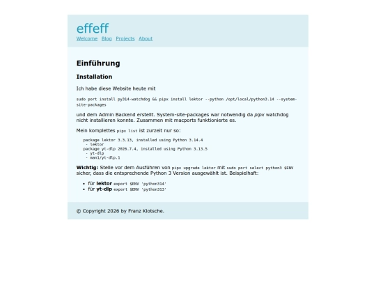 index screenshot