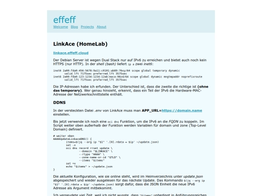 projects/linkace screenshot