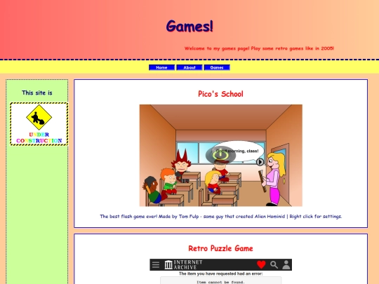 games screenshot