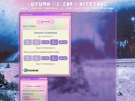 guestbook screenshot