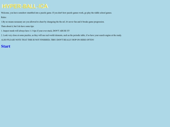 start screenshot