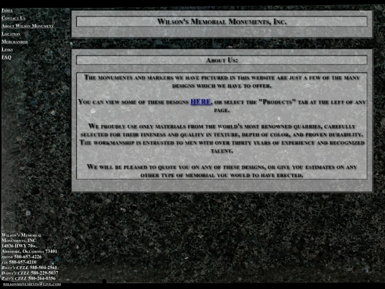pages/about screenshot