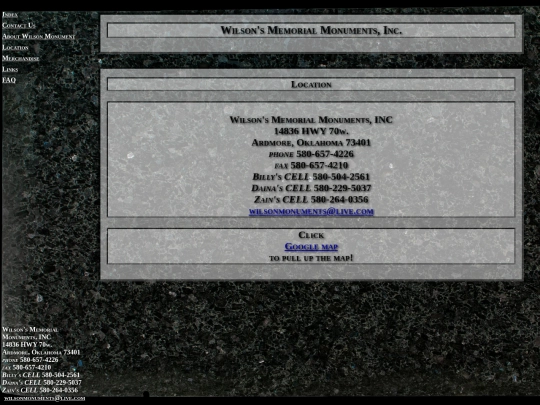 pages/location screenshot