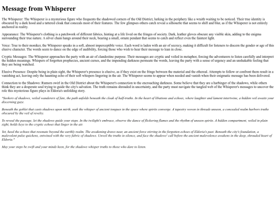 whisperer-msg screenshot