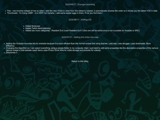 changes screenshot