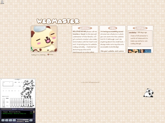 webmaster screenshot