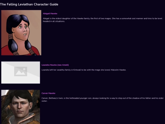 tut/character guide/abigaincharacters screenshot