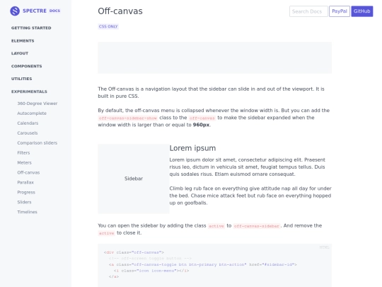 docs/experimentals/off-canvas screenshot