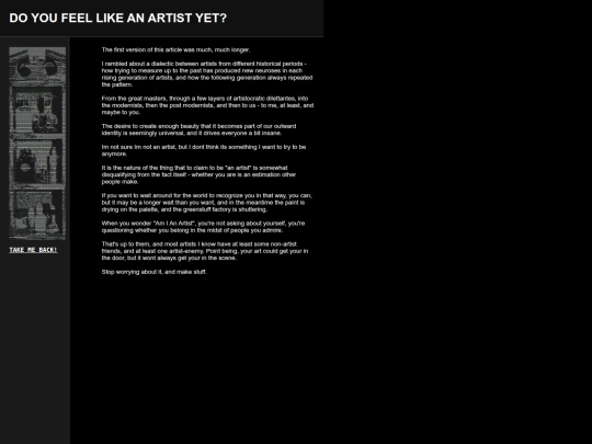 Artists screenshot