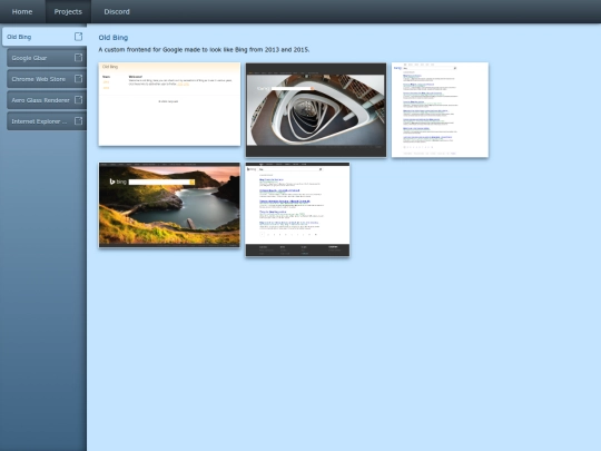 projects screenshot